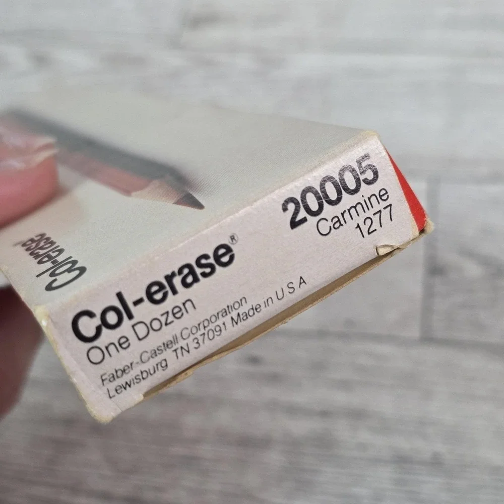 Faber-Castell Col-erase Erasable Color Pencils Carmine Red 1277 Box - Only 10pcs